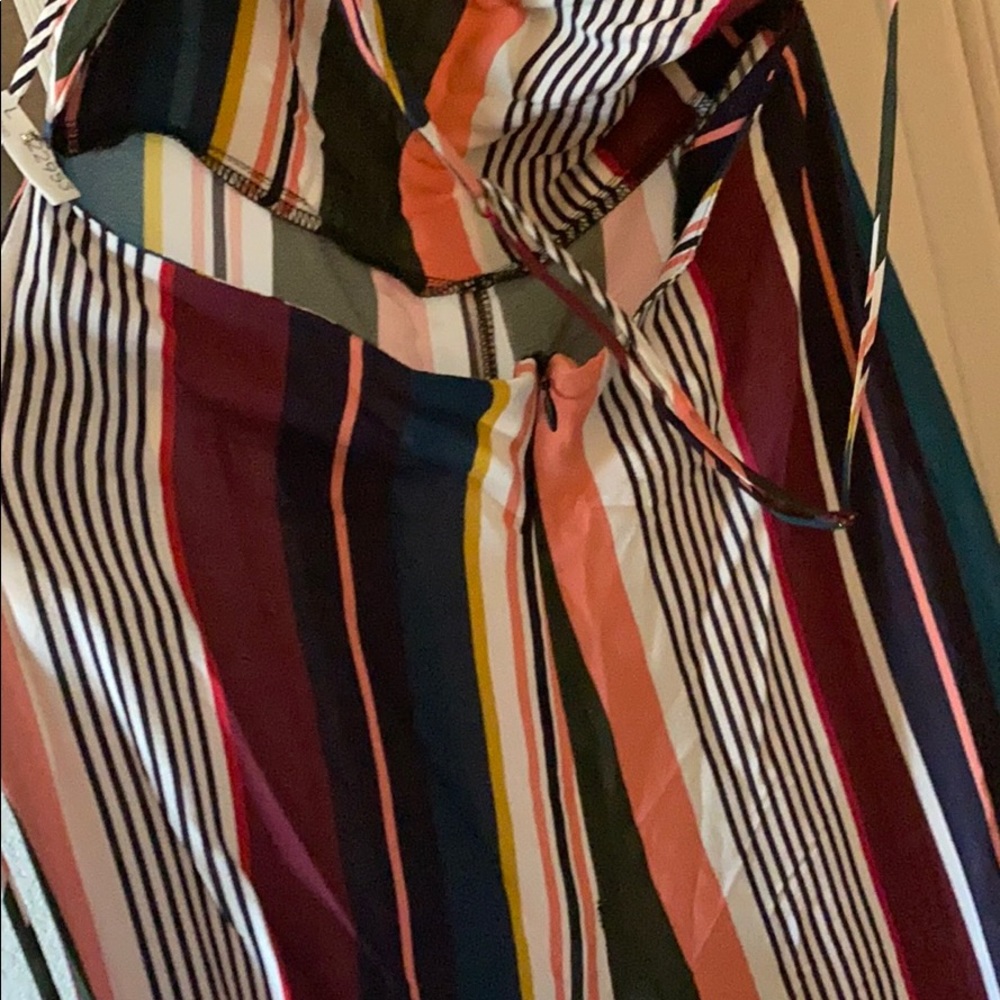 Multi-Color Stripe Jumpsuit - image 4